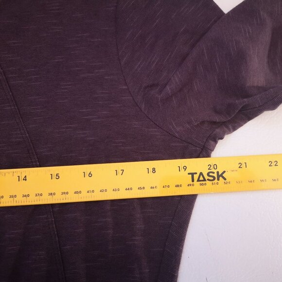 Horny Toad Ladies Purple V-neck Long Sleeve Size Large Midi Dress - Picture 7 of 8